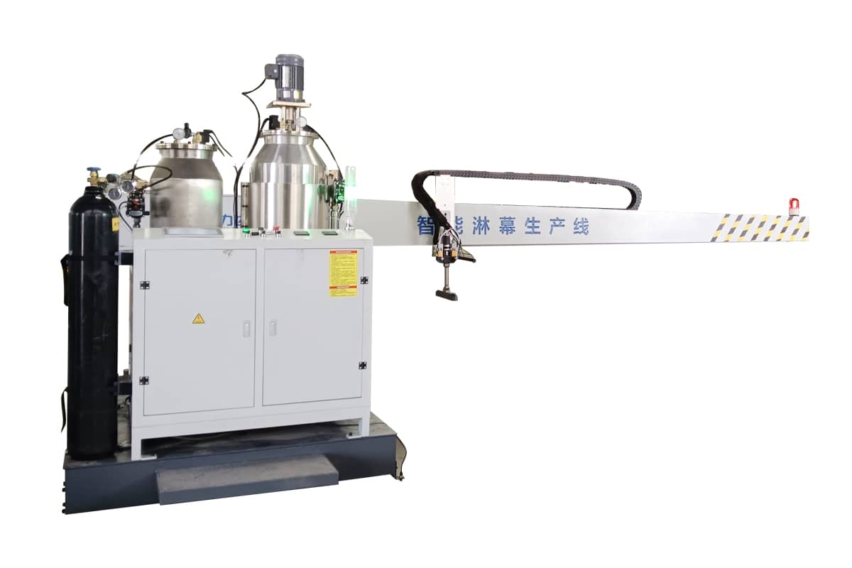 Cantilevered Glue Spraying Machine